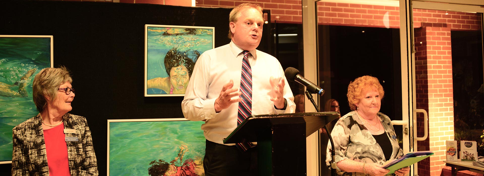 Bairnsdale and District Arts Society Show Opening by Tim Bull