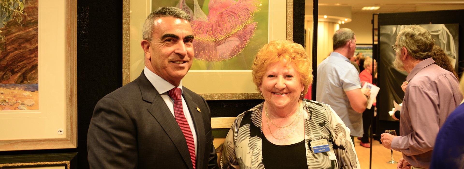 Bairnsdale and District Arts Society Joe Retino and Gail Rand