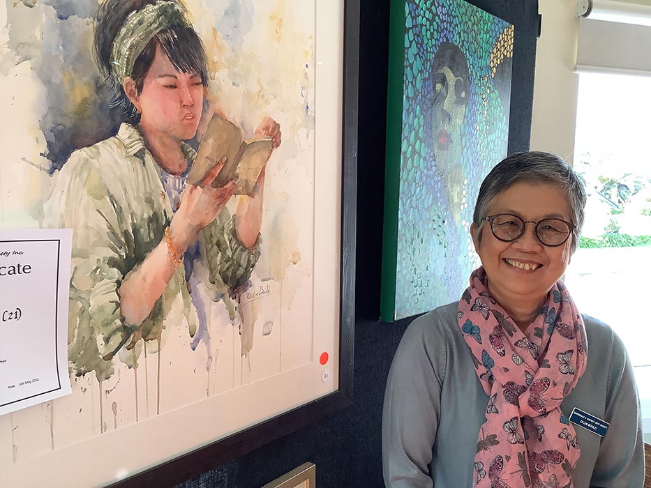 Portrait painting by Oi Lin Bold